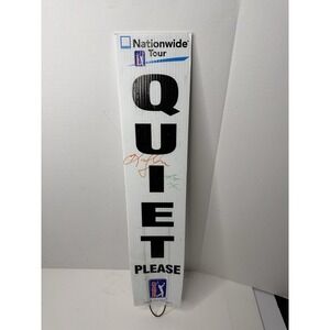 PGA Nationwide Tour Quiet Please Sign Signed Scott Moran Golf Memorabilia
